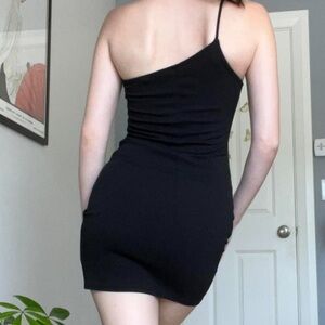 black formal hoco dress